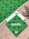 Women's Green Military Print Lawn Suit for Independence Day