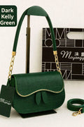 Green Kelly Green Shoulder Bag for Girls - 1 Pc, Plain Design