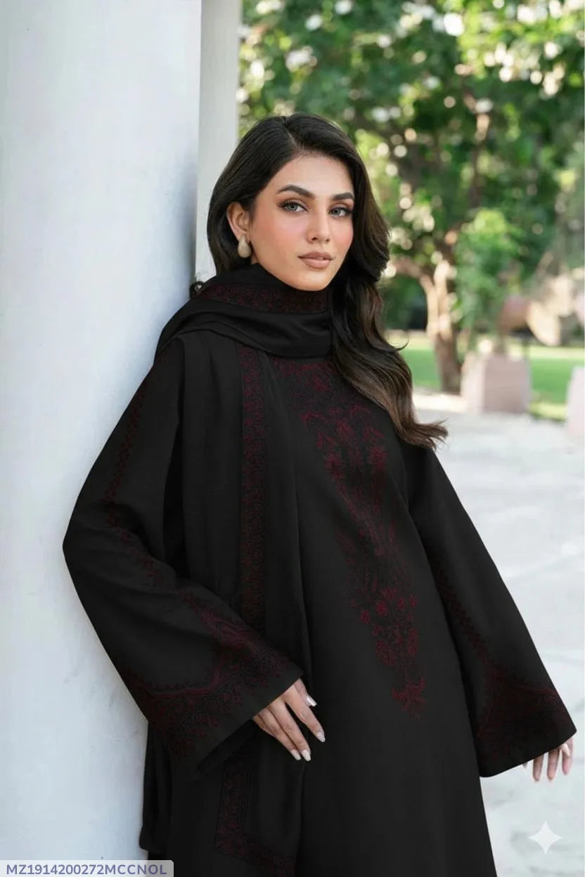 MIX TRENDING DESIGNS 3 Pcs Unstitched Embroidered Suit