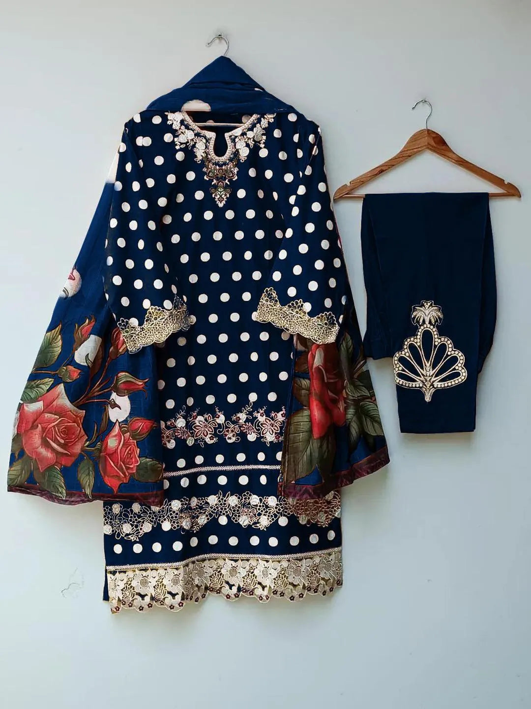 Elegant 3-Piece Swiss Lawn Suit for Eid & Weddings