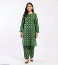 2 Pcs Women's Unstitched Printed Suit