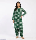 2 Pcs Women's Unstitched Printed Suit