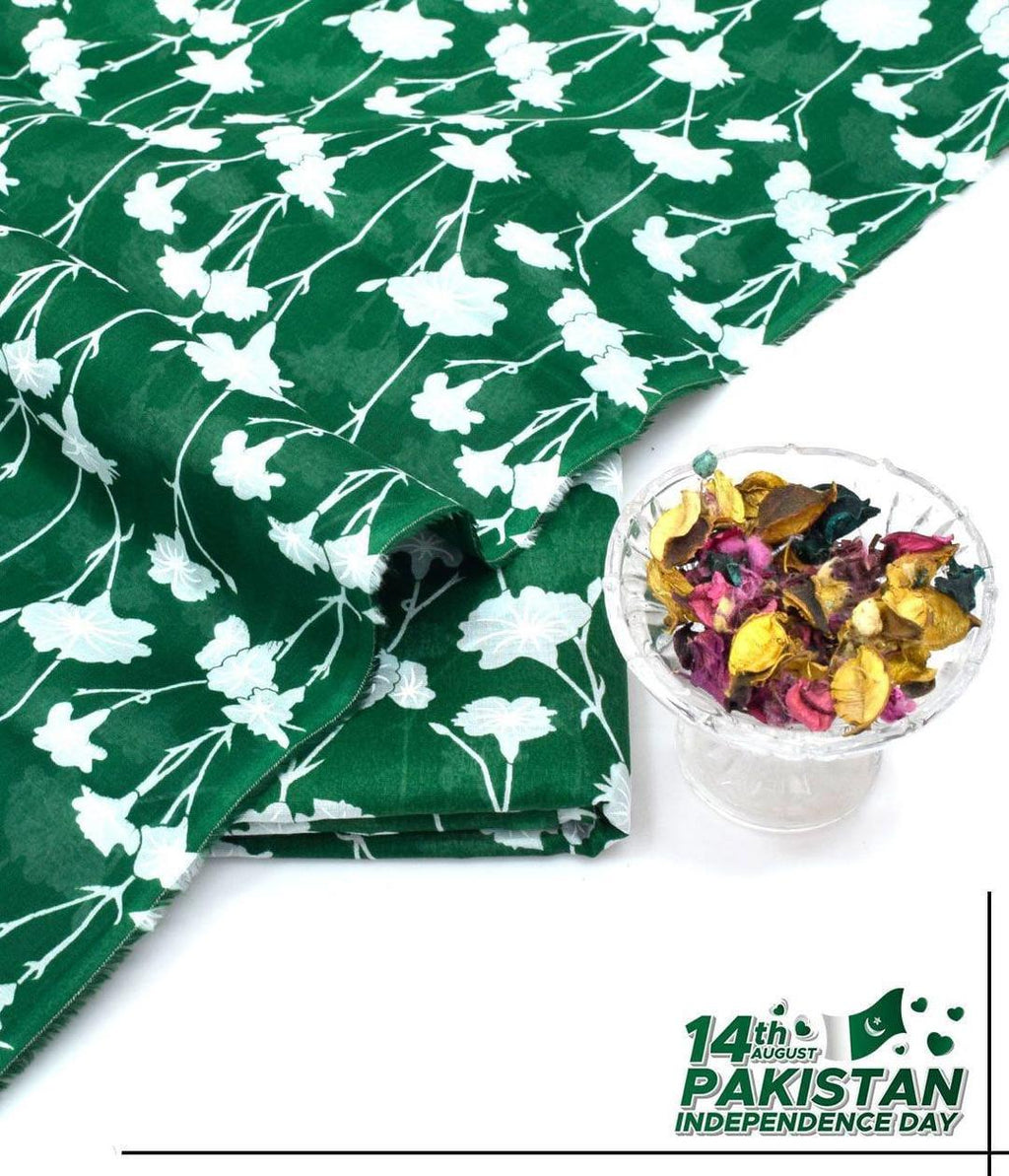 2 Pcs Women's Unstitched Digital Print Suit