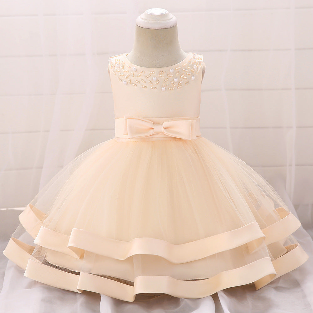 Green Princess Tulle Bow Dress for Kids